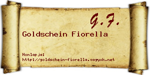 Goldschein Fiorella névjegykártya